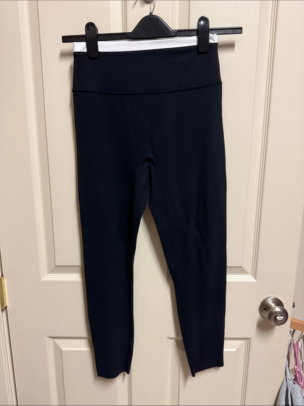 YPB Studio Flex Leggings, 2 tone black and white